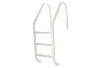 SR Smith Residential Economy 3 Step Ladder with Hip Tread | 304 Grade Sealed Steel White | Plastic Tread | VLLS-103E-VW