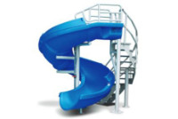 SR Smith Vortex Slide with Spiral Staircase & Open Flume | Blue | 695-209-33