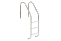 SR Smith Residential 3 Step Ladder with Econo Tread | 304 Grade Stainless Steel | 1.9 OD .049 Thickness | RLF-24E-3B