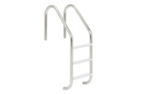 SR Smith Residential Economy 3 Step Ladder with Hip Tread | 316 Grade Stainless Steel Marine Grade | VLLS-103E-MG