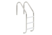 SR Smith Residential Economy 3 Step Ladder with Hip Tread | 316 Grade Stainless Steel Marine Grade | 1.9 OD | VLLS-103S-MG