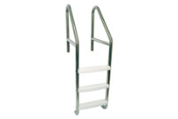 SR Smith 30" Florida Rollout 3 Step Ladder with Crossbrace | 304 Grade Stainless Steel | 1.9 OD .049 Wall Thickness | 50-792S-30