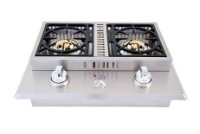 Lion Premium Grills Stainless Steel Double Side Burner Natural Gas | L1634