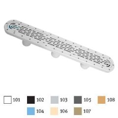 32CDFL103VGB LT GRAY 32" CHANNEL DRAIN W/3PORT SUMP