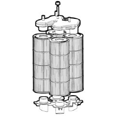 Replacment Cartridge for Hayward SwimClear C2025 56 Sq Ft Cartridge Filter | CX480XRE FC-1223 C-7458 15601 PC-1223 PA56SV