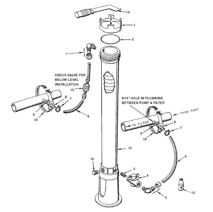 Pentair Rainbow HC-3340 Commerical and High Capacity Feeder | R171240 Parts Schematic