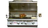 Bull Barbecue Angus 30" 4-Burner Stainless Steel Built-In Natural Gas Grill with Lights | 47629