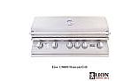 Lion Premium Grills L-90000 40" 5-Burner Stainless Steel Built-in Natural Gas Grill with Lights | 90823