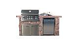 Lion Premium Grill Islands Sensational Q with Stucco Propane | 90105LP