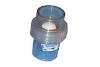 Air Supply 2" Union Check Valve 1/4 lb. Spring 1.5" I.D. - 2.0 O.D. | Clear | 1112500