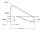 SR Smith Residential Deck Mounted 54" Braced Stair Rail | SealedSteel Radiant White | 1.90" OD .049 Wall Thickness | DMS-102A-VW