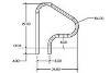 SR Smith Residential Deck Mounted 26" Figure-4 Handrail Pair | Sealed Steel Radiant White | 1.90" OD .049 Wall Thickness | F4H-102-VW