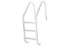 SR Smith Residential Economy 3 Step Ladder with Hip Tread | 304 Grade Sealed Steel White | Plastic Tread | VLLS-103E-VW