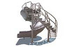 SR Smith Vortex Slide with Half Spiral Staircase & Open Flume | Gray Granite | 695-209-324