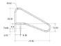 SR Smith Residential Deck Mounted 54" Braced Stair Rail | 304 Grade Stainless Steel | 1.90" OD .049 Wall Thickness | DMS-102A