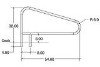 SR Smith Commercial Deck Mounted 54" Braced Stair Rail | 304 Grade Stainless Steel | 1.90" OD .065 Wall Thickness | DMS-103B