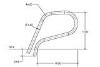 SR Smith Residential Ring Handrail Set without Anchors | Powder Coated Rock Gray | 1.625" OD .049 Wall Thickness | RRH-100-RG