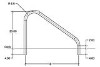 SR Smith Residential Deck Mounted 36" Stair Rails | 304 Grade Stainless Steel | 1.90" OD .049 Wall Thickness | 50-902
