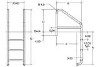 SR Smith Commercial 23" Standard Plus 2 Step Ladder with Crossbrace | 304 Grade Stainless Steel | Plastic Tread | 1.90" OD .065 Wall Thickness | 10073