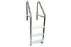 SR Smith Commercial 23" Standard Plus 5 Step Ladder with Crossbrace | 304 Grade Stainless Steel | Plastic Tread | 1.90" OD .065" Wall Thickness | 10082