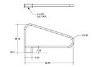 SR Smith Residential Deck Mounted 55.90" Pool Rail with Flange | 304 Grade Stainless Steel | 1.90" OD .049 Wall Thickness | PR-500