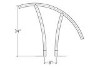 SR Smith Artisan Series Hand Rail Single | 304 Grade Stainless Steel | 1.90" OD .065 Wall Thickness | ART-1001S