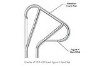 SR Smith Meridian Series Hand Rail Single | 304 Grade Stainless Steel | 1.90" OD .065 Wall Thickness | MER-1001S