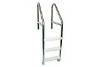 SR Smith 22" Dade County 3 Steps Ladder with Crossbrace | 304 Grade Stainless Steel | 1.90 OD .049 Wall Thickness | 50-795E