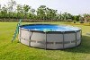 CaliFun Soft Sided Frame Above Ground Swimming Pool Package | 18' Round 52" Tall | 187338