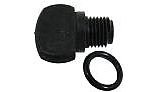 Pentair Twist Thumb Drain Plug .25" NPT Black | 357161 357161Z