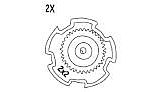 POOLVERGNUEGEN 896584000-235 CAM STEERING 2x