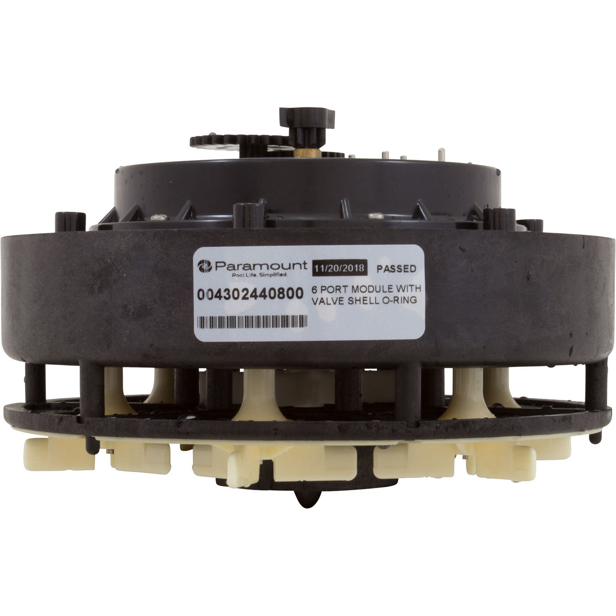 Paramount 004-302-4408-00 6 port water valve module, side view