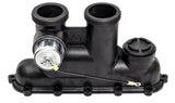 Raypak 017959F inlet/outlet header, side view