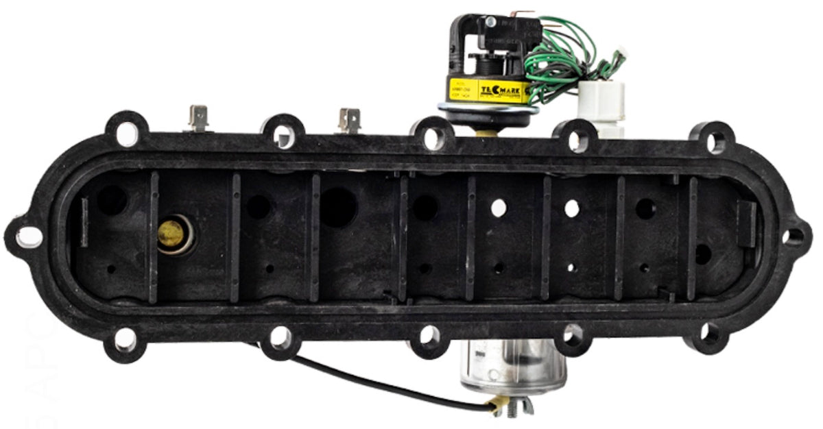 Raypak 017959F header showing the ProTek Shield