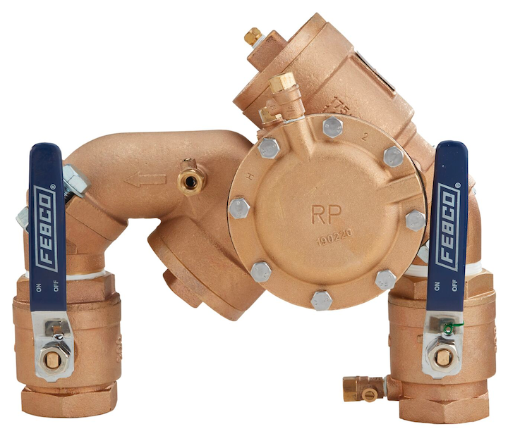 Febco LF825YA-QT 2 IN Lead Free Bronze Reduced Pressure Zone Backflow Preventer Assembly