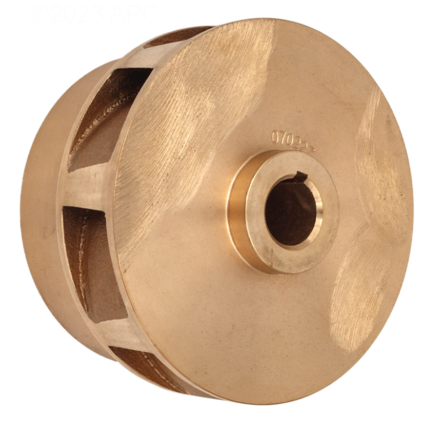 Pentair 070227 bronze C Series impeller, rear view
