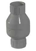 NDS 1001-12, 1.25" PVC IPS Spring Check Valve F x F