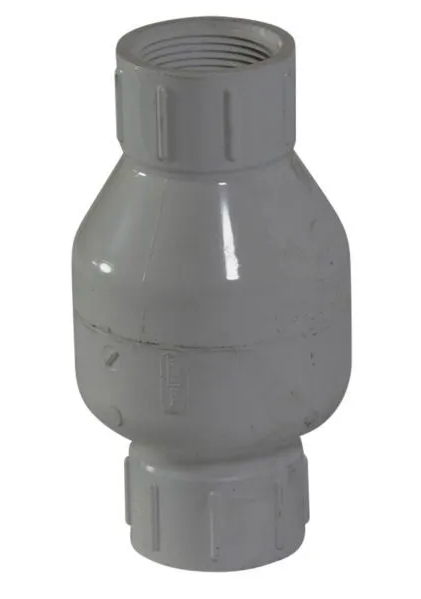 NDS 1001-12, 1.25" PVC IPS Spring Check Valve F x F