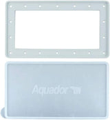 Aquador 1010 face plate and cover for wide mouth above ground pool skimmers