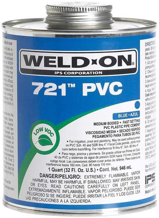 Ips Corporation 721 Blue PVC Solvent Cement 1 qt