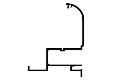 Coverstar Corner 1 Piece 308 Rounded 90^ CNR Mechanism Left | A2192