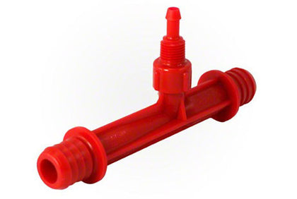 Delta Ultraviolet Corporation DEL Injector Only 684K Kynar Hose Barb Red | 7-0356