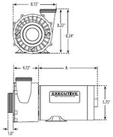 Waterway Executive 48 Frame 2-Speed 3HP 230V | 3421221-1A