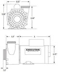 Waterway Executive 56 Frame | 3HP 2-Speed | 3721221-1D