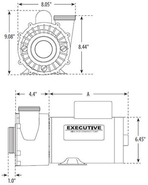 Waterway Executive 56 Frame | 3HP 2-Speed | 3721221-1D