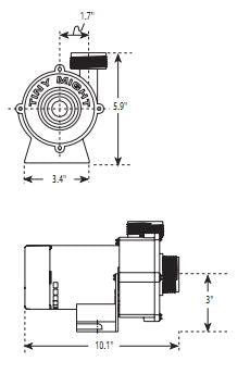 Waterway Tiny Might 1-16HP 115V 1" Barbed | 3312610-19