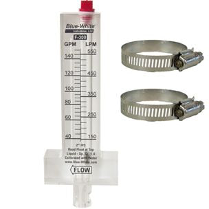 Blue White 1.5 inch PVC Flow Meter 20-100 GPM | F-30150P
