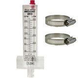 Blue White Industries 1.25 inch PVC Flow Meter 15-75 GPM | F-30125P