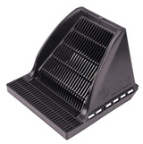 NDS 12" Black Plastic Square Downspout Defender Catch Basin Drain Grate