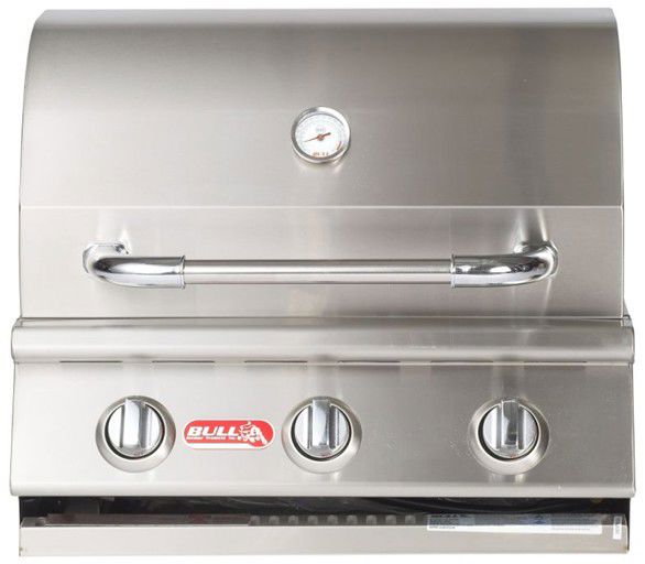 Bull Barbeque Steer 24" 3-Burner Stainless Steel Built-In Natural Gas Barbeque | 06329 | 69009